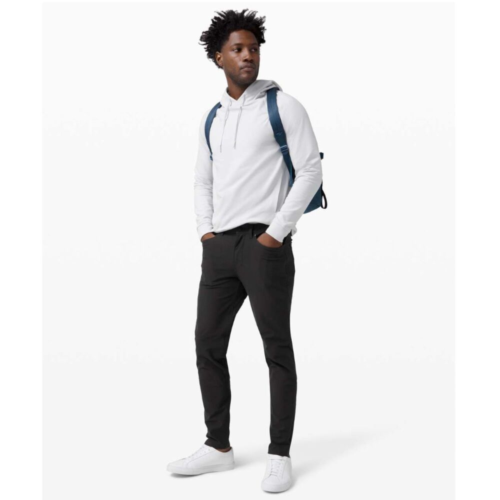 Lululemon Mens ABC Pant Chino Slim Men 28 Black Athleisure Stretch Casual Work
